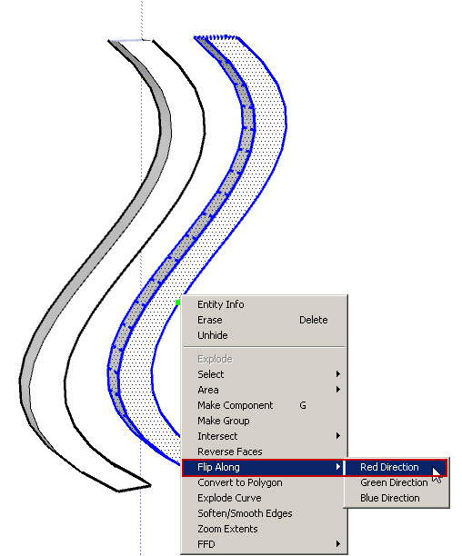 Flip Axis on Red Direction
